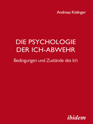 cover image of Die Psychologie der Ich-Abwehr